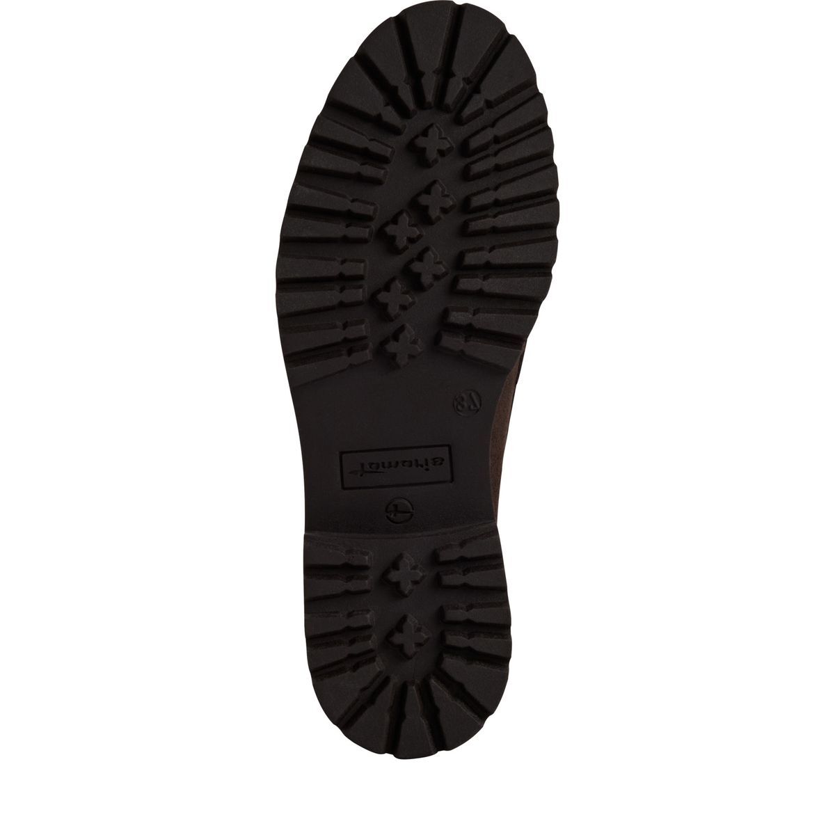 Slipper en cuir marron mocca, TAMARIS