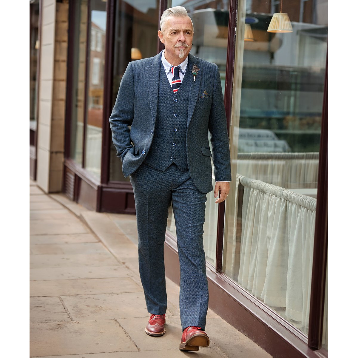 Charmant Blazer à Chevrons bleu, JOE BROWNS