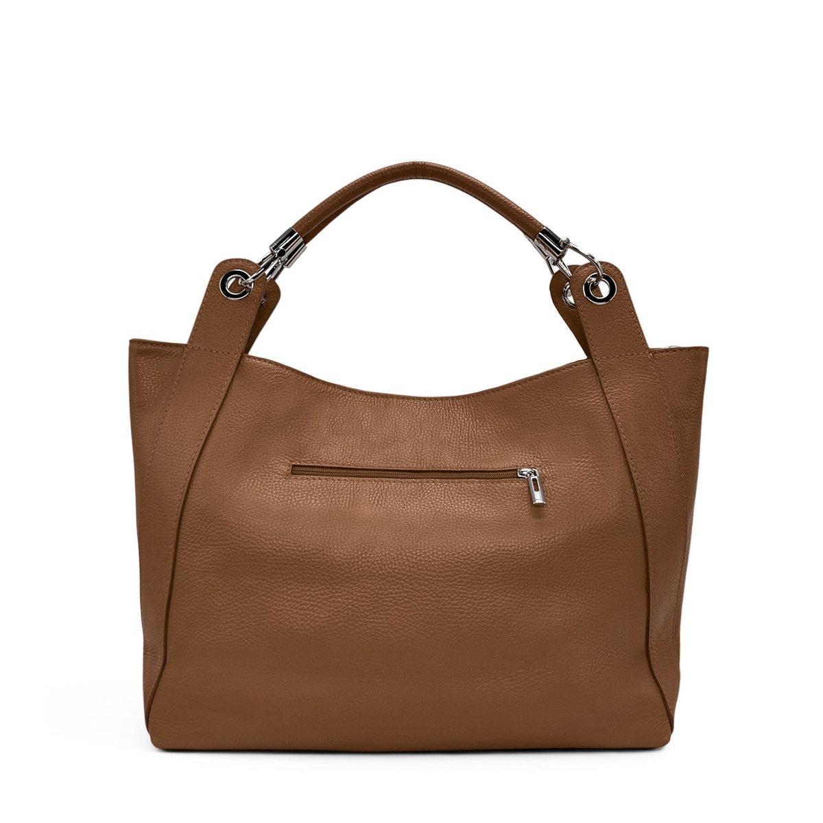 Sac à main cuir italien PARIS cognac, OH MY BAG