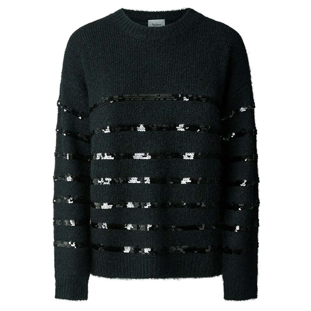 Pull À Sequins En Maille noir, PEPE JEANS