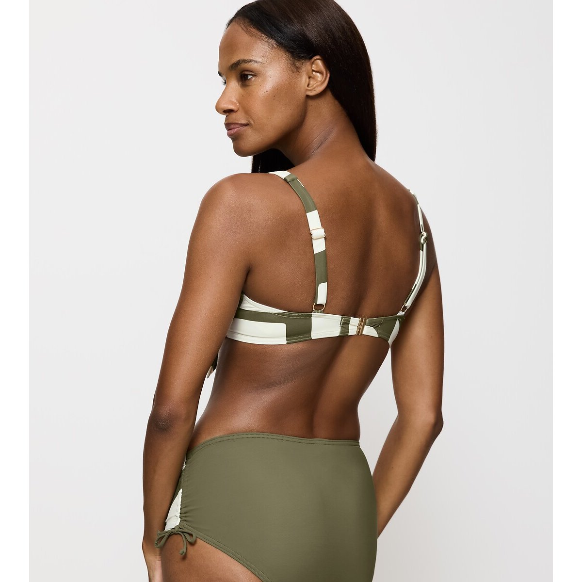 Bikini-Oberteil Summer Allure kaki/weiss, TRIUMPH