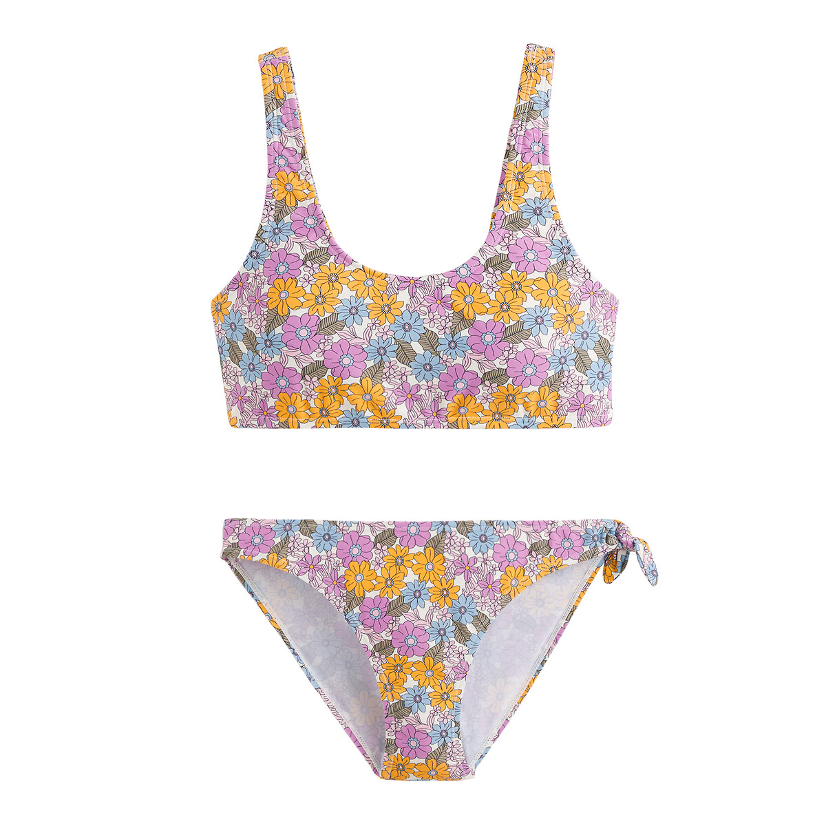 Floral Print Bikini printed, LA REDOUTE COLLECTIONS