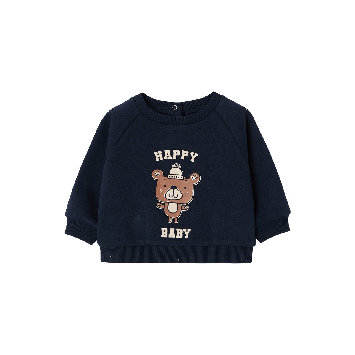 Sweat manches longues marine, VERTBAUDET