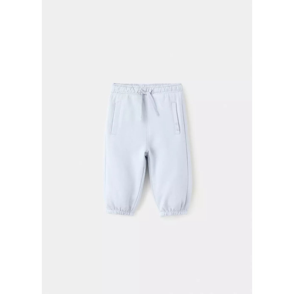 Pantalon jogger coton bleu ciel, MANGO BABY