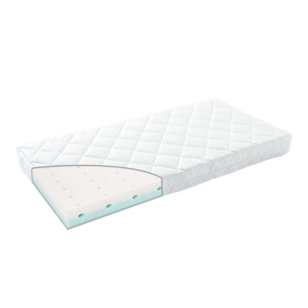 Matelas bébé 60x120 Linea/Luna blanc, LEANDER