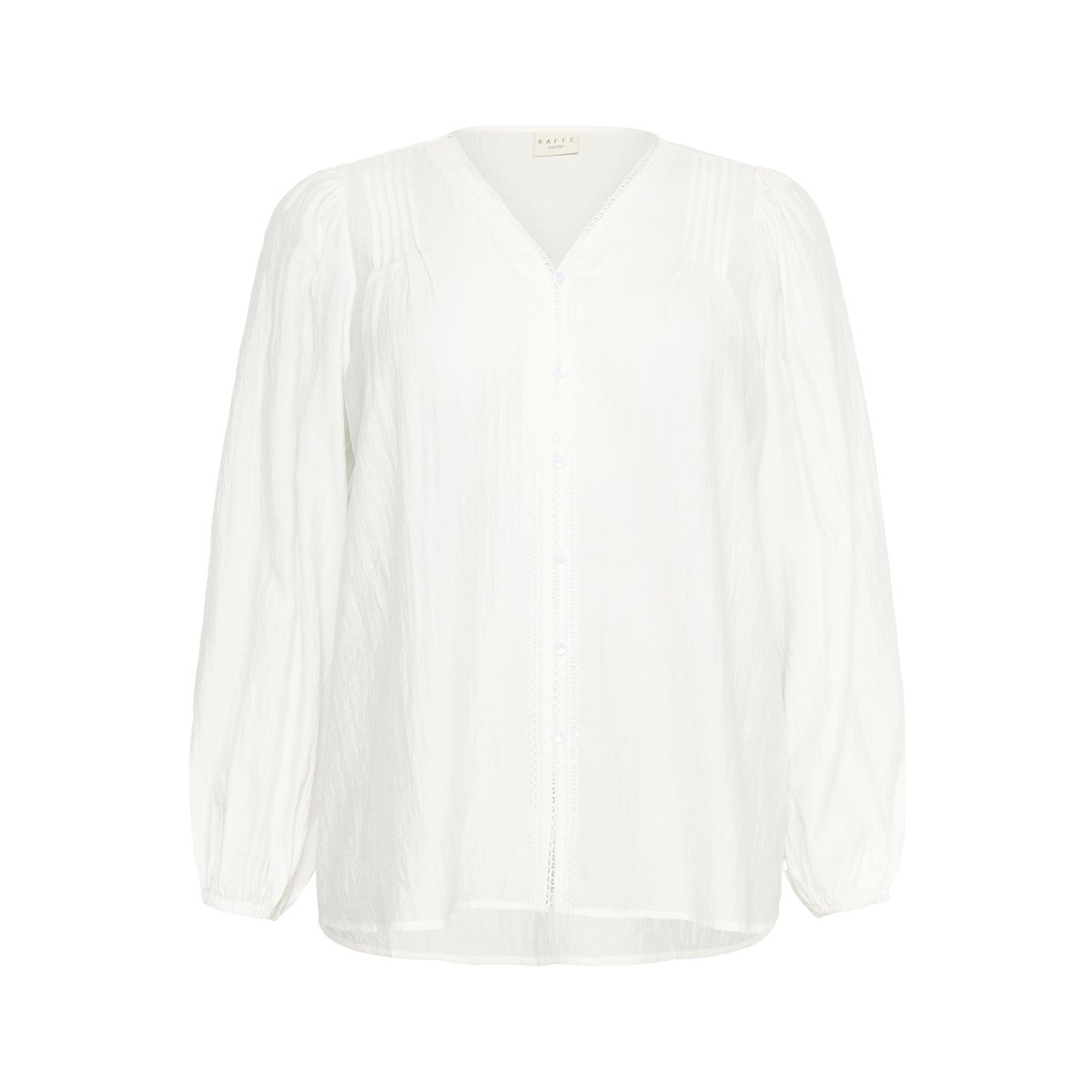 Blouse à manches longues blanc chalk, KAFFE CURVE