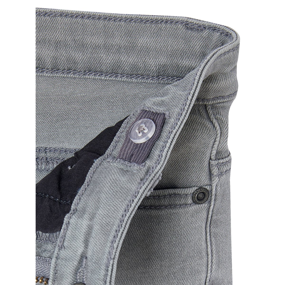 Jean slim MorphologiK "waterless" tour de hanches MEDIUM denim gris, VERTBAUDET