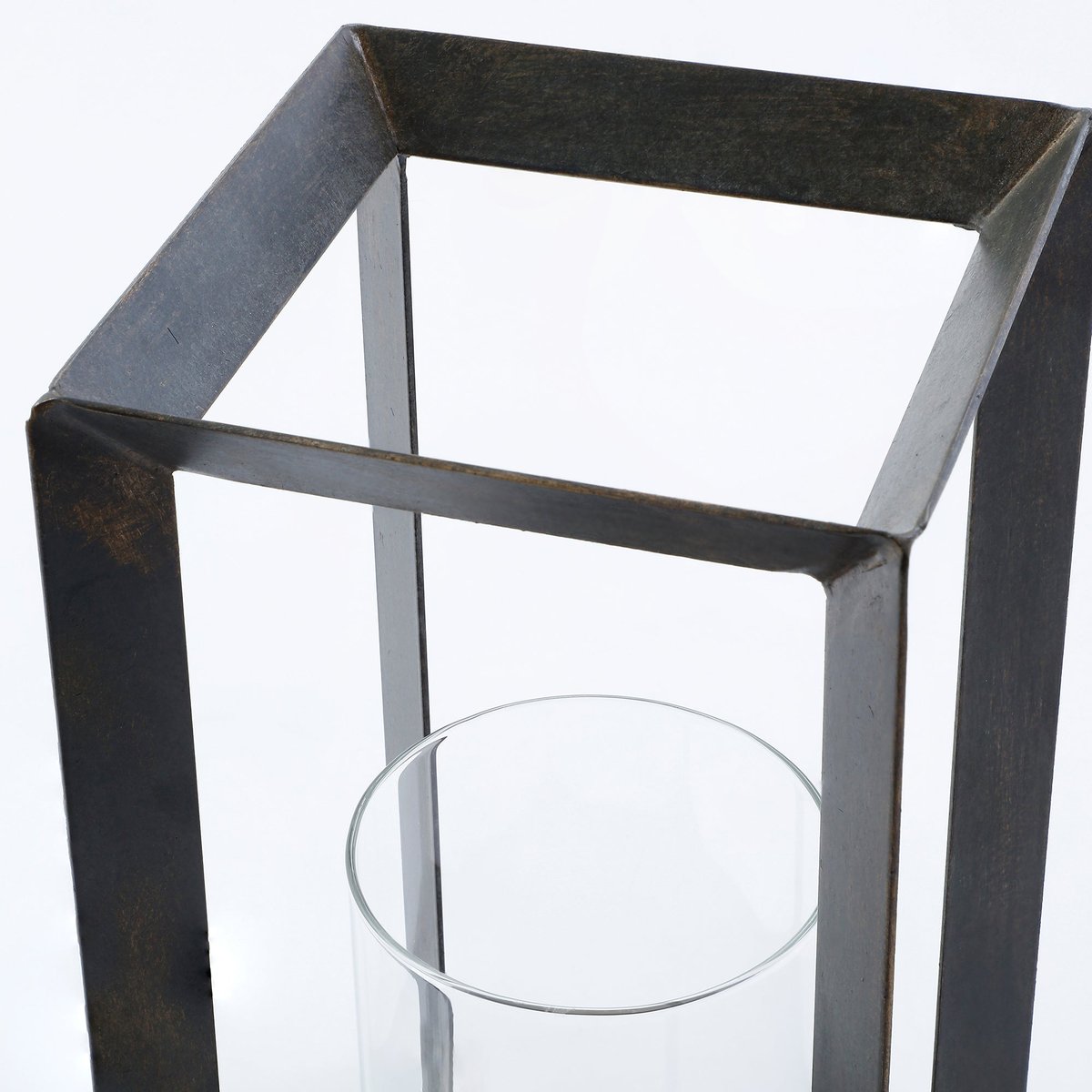 Lanterne en métal H32 KAEL noir, SIA DECO
