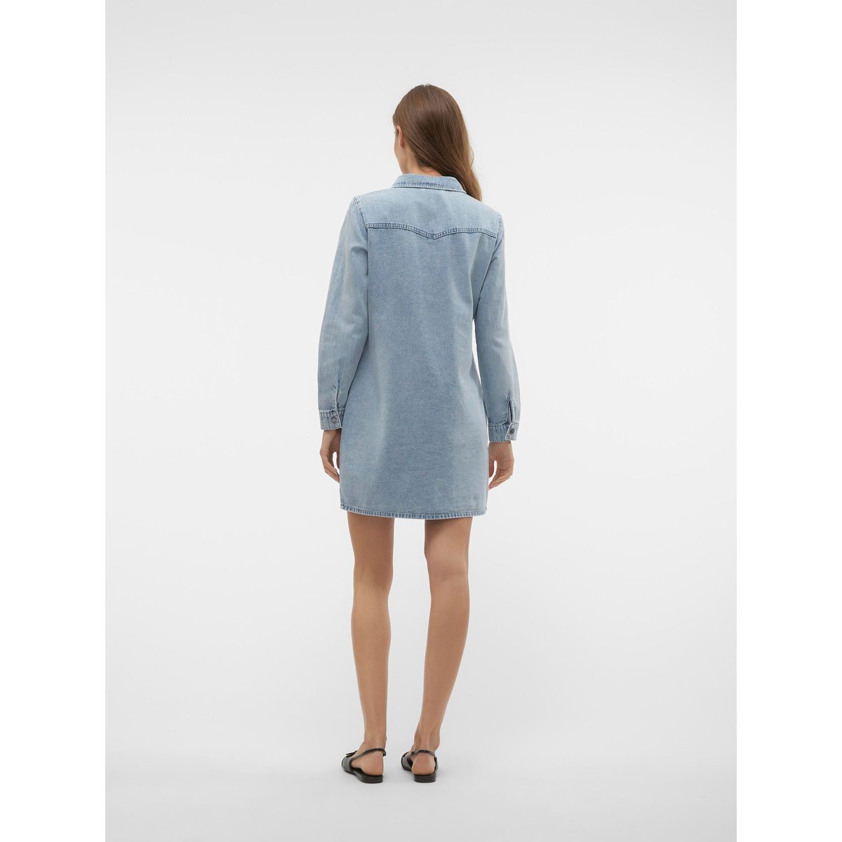 Robe courte light blue denim, VERO MODA