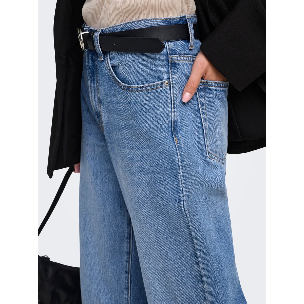 Jean À Jambe Large medium blue denim, ONLY