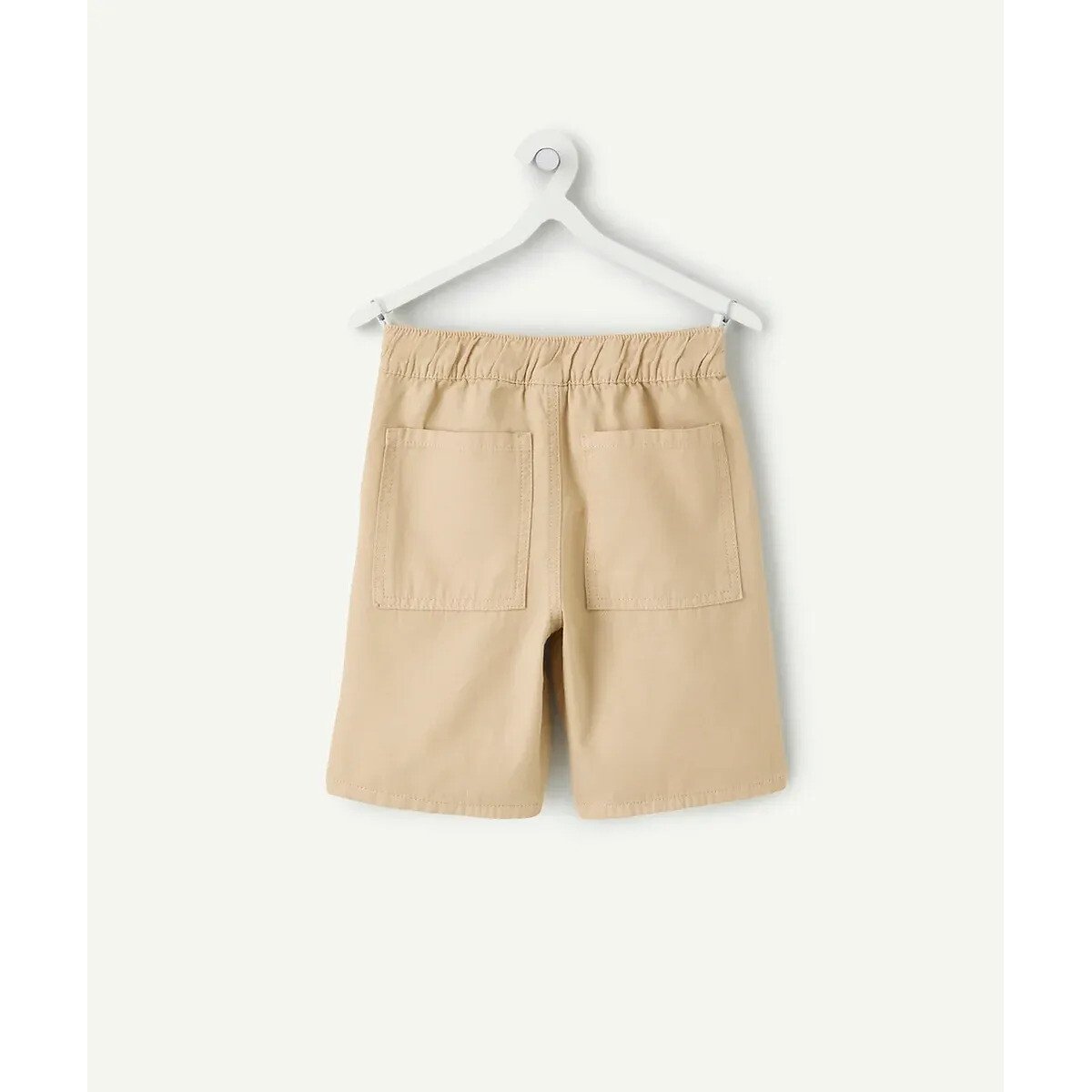 Short en coton beige, TAPE A L'OEIL