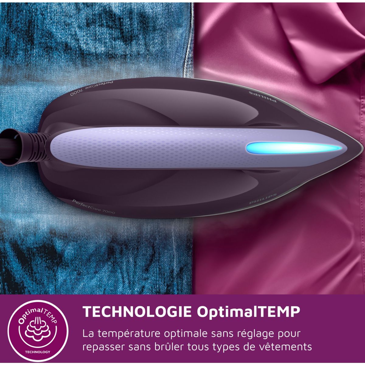 Centrale vapeur PSG7050/30 mauve 1,8L violet, PHILIPS