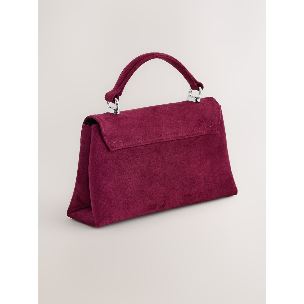 Sac à main avec ornements en velours rouge bordeaux, NEXT