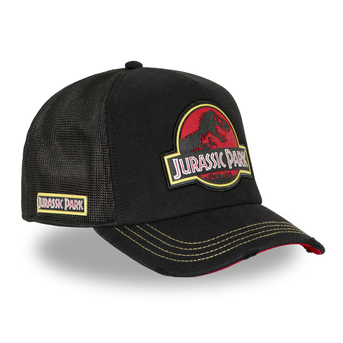 Casquette Jurassic Park noir/rouge/jaune, CAPSLAB