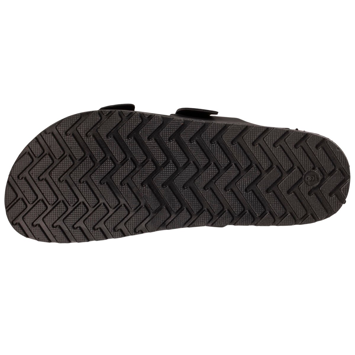 Sandales à brides ultra confortables, semelle intérieure cuir noir, ISOTONER