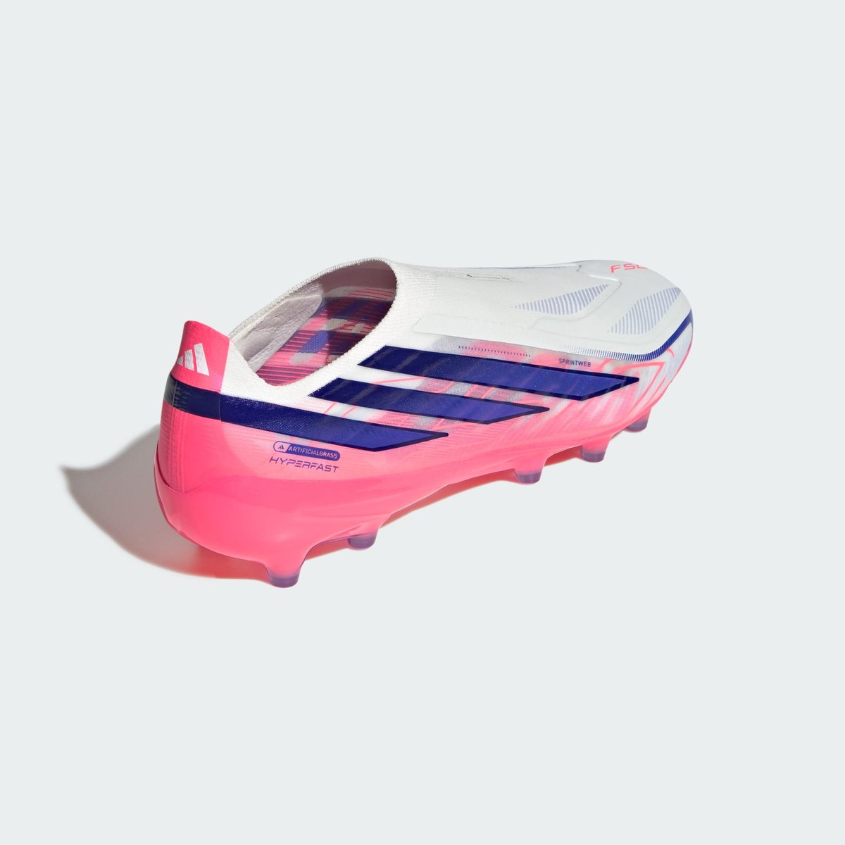 Chaussure De Football Sans Lacets F50 Hyperfast Pro Terrain Synthétique Chaussure De Football Sans Lacets F50 Hyperfast Pro Terrain Synthétique cloud white / solar purple / solar turbo, adidas Performance