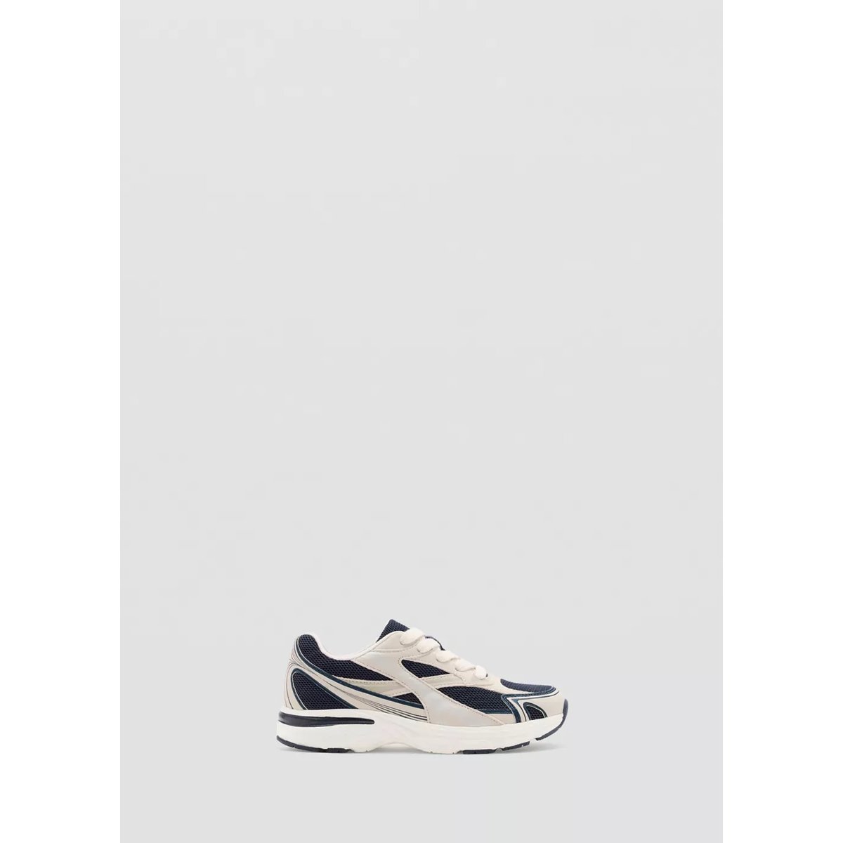 Tennis combinées à lacets bleu marine, MANGO KIDS