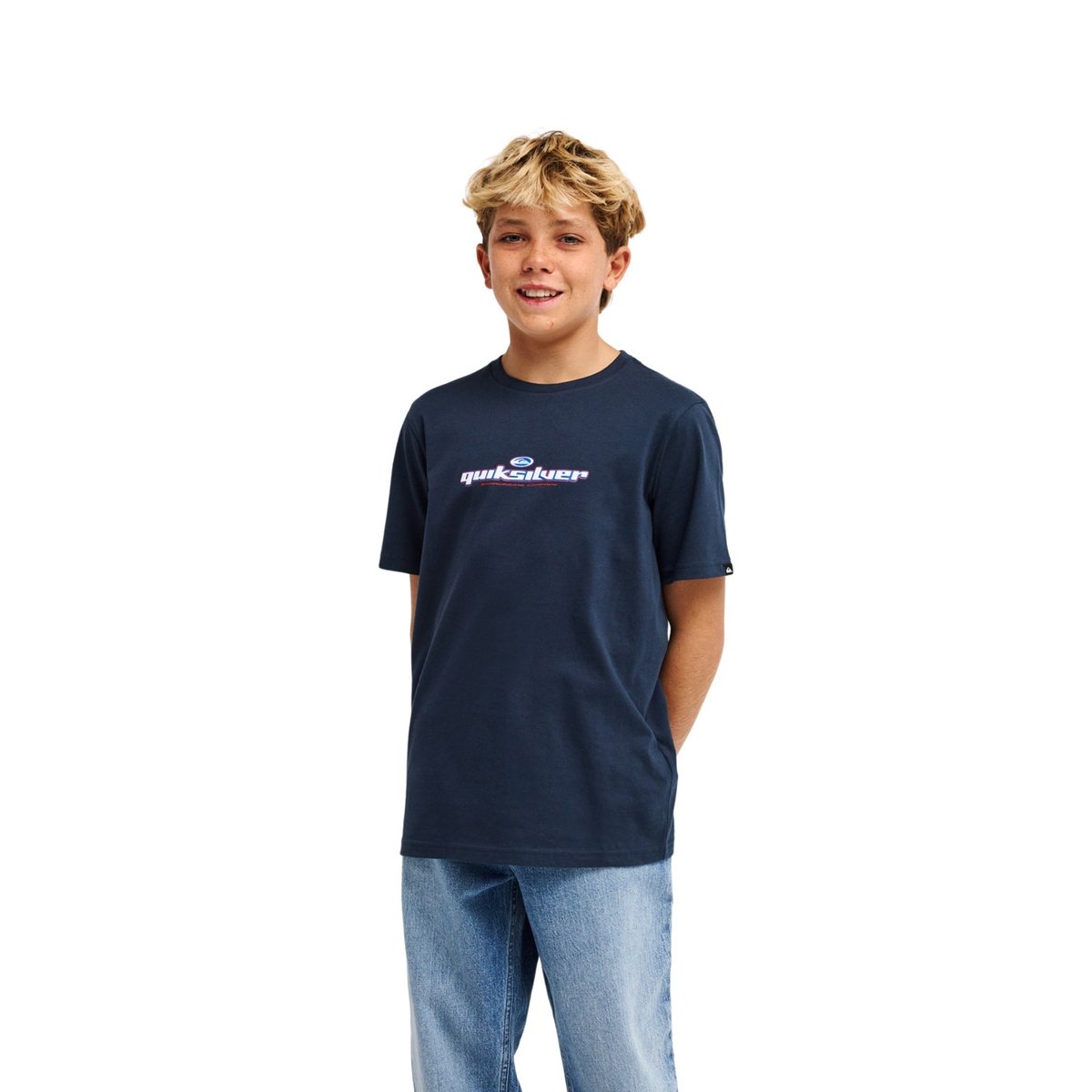 T-Shirt manches courtes SLACKER bleu dark navy, QUIKSILVER