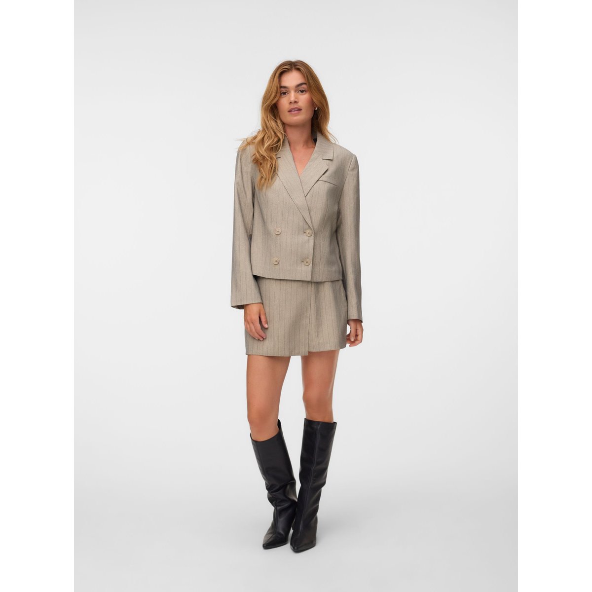 Jupe-Short grise - vintage khaki, VERO MODA
