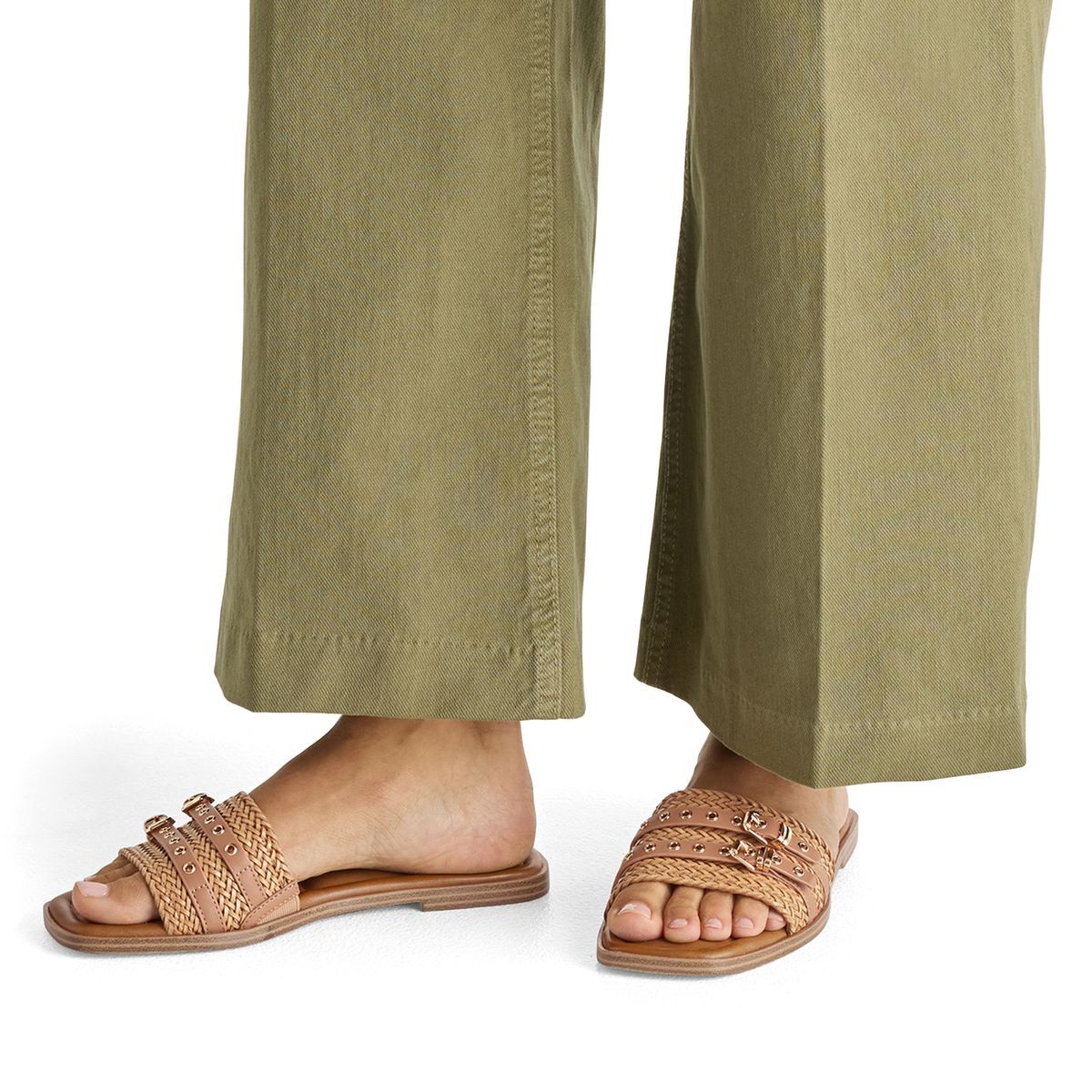 Mule talon bloc marron camel, TAMARIS
