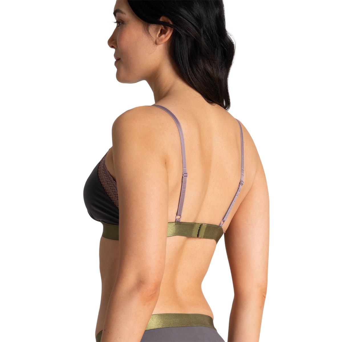 Soutien-gorge triangle sans armatures MICRO gris, ATHENA