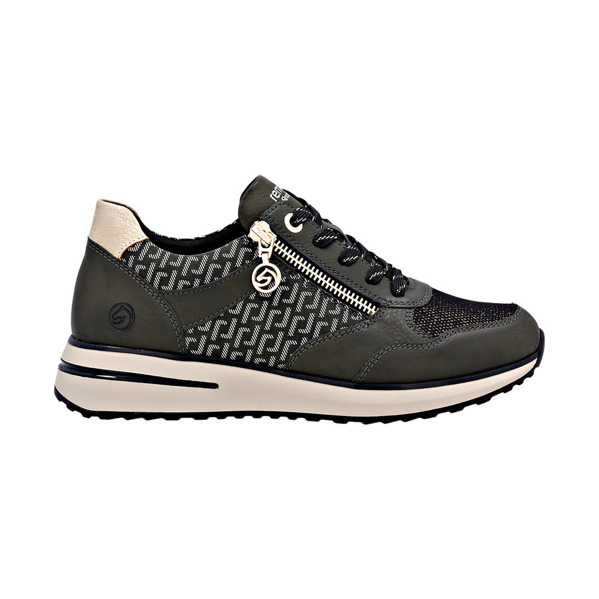 Basket à Lacets Et Zip Gloria vert-combi, REMONTE