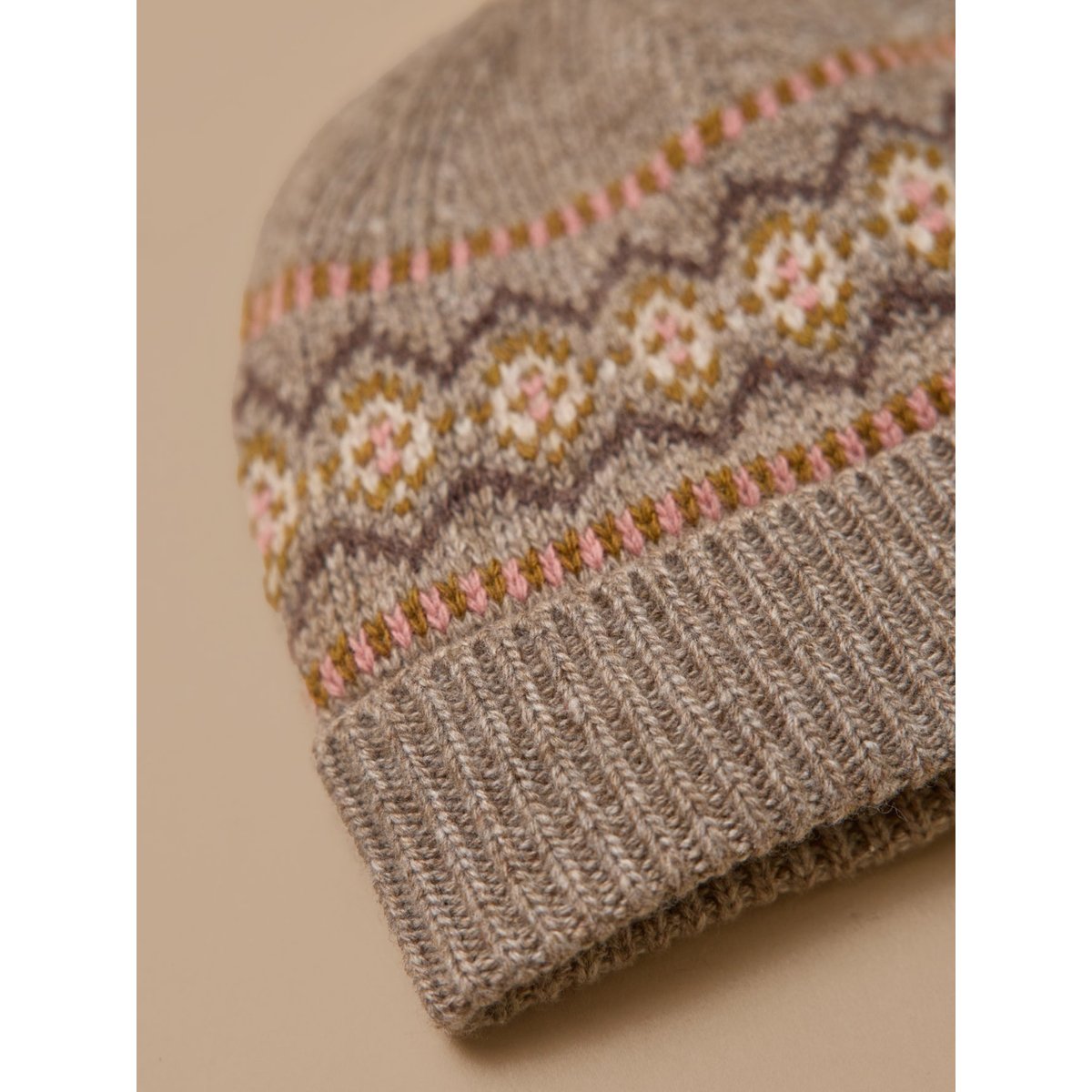 Bonnet jacquard enfant taupe, CYRILLUS