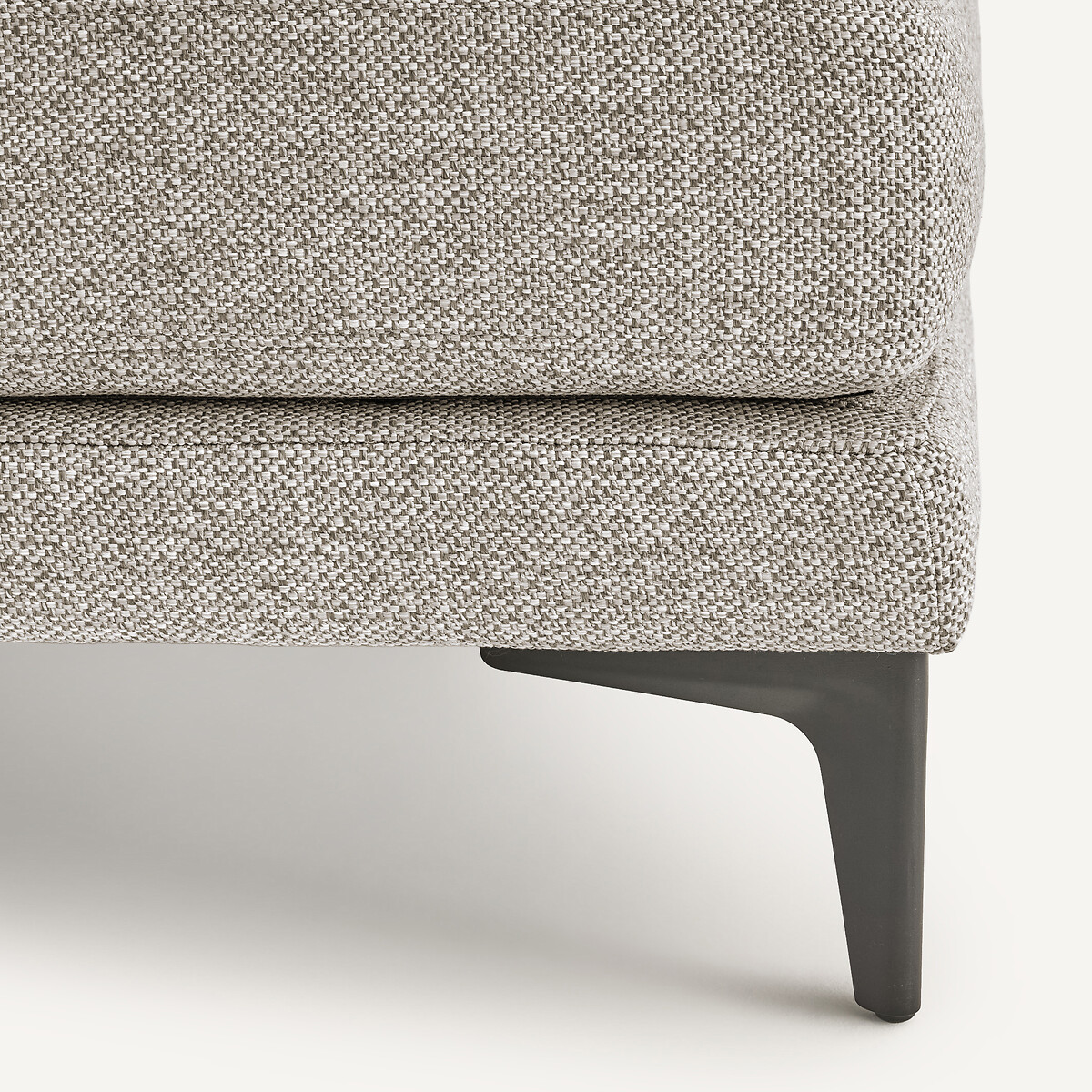 Voetensteun in structuurmix, MODERNISTE, ontwerp Emmanuel Gallina beige , EMMANUEL GALLINA X AM.PM