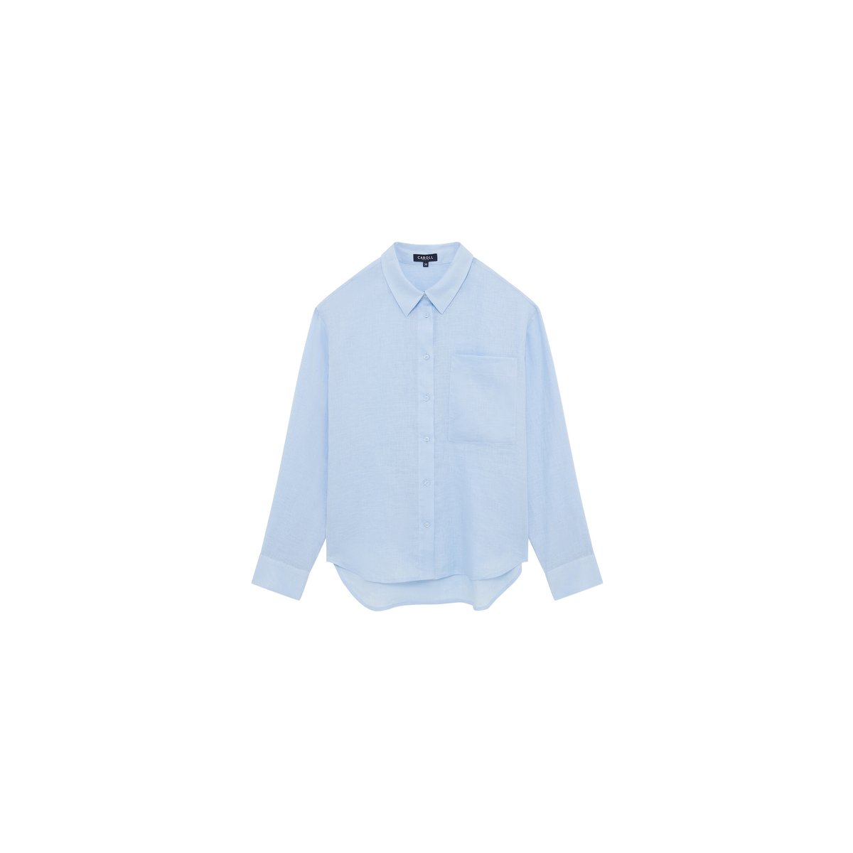 Chemise oversize col CSANDINETTE bleu ciel, CAROLL
