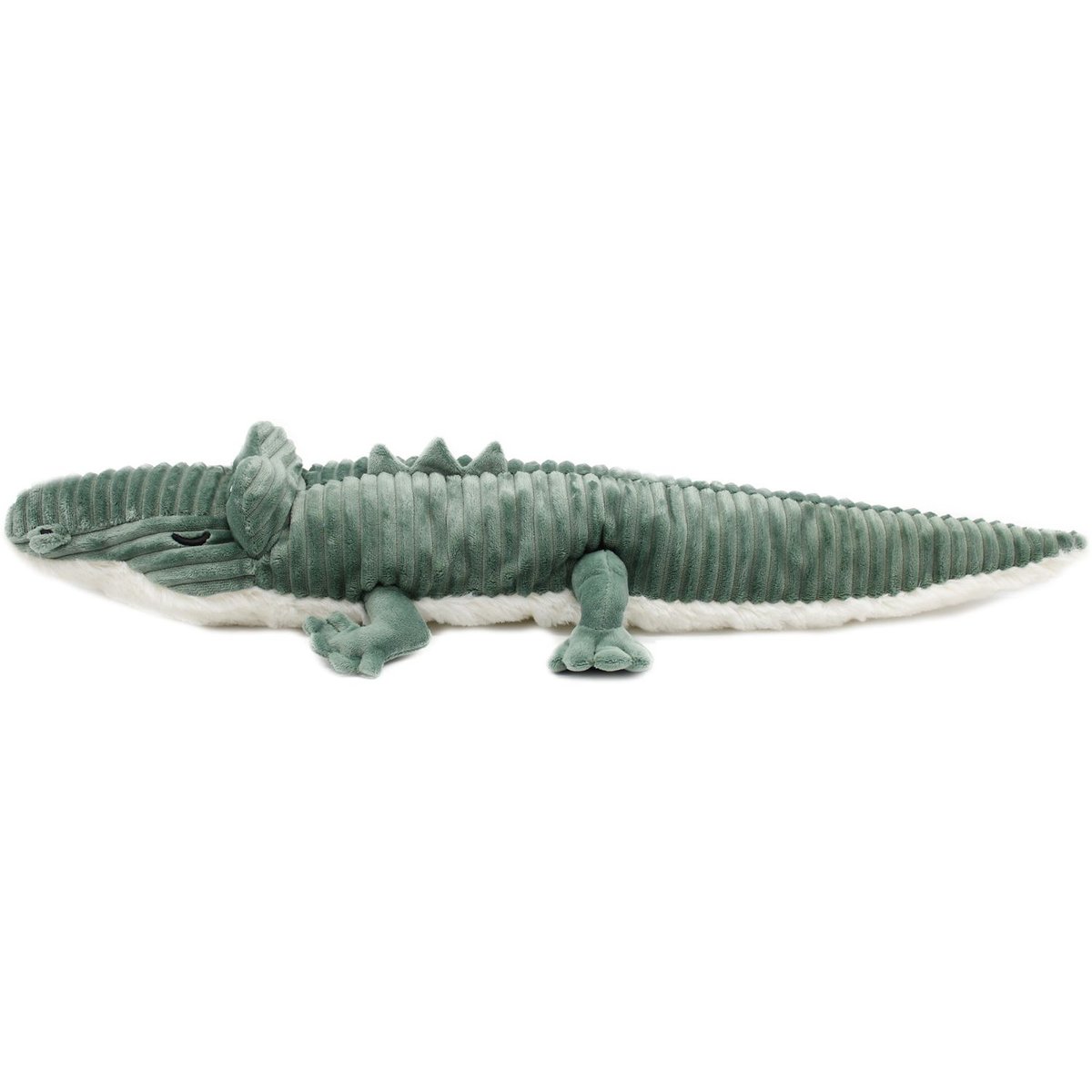 Peluche Croketou le crocodile maman et bébé bleu, blanc, LES DEGLINGOS
