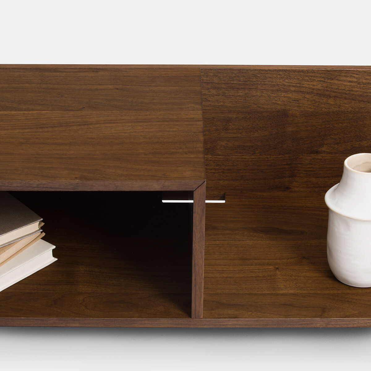 Mueble para TV chapado en nogal Zentar color nogal, LA REDOUTE INTERIEURS