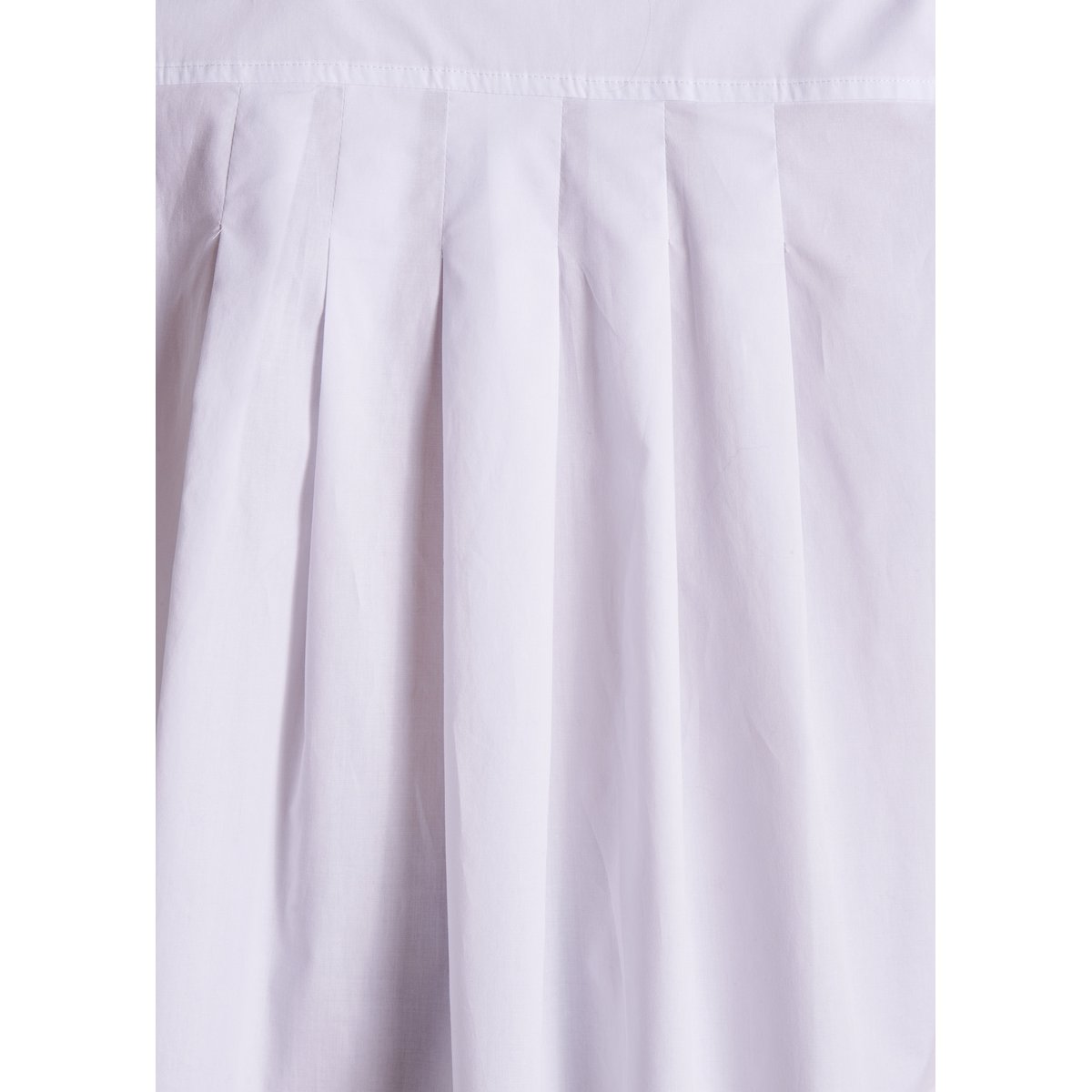Chemise courte en popeline de coton blanc, LA FEE MARABOUTEE