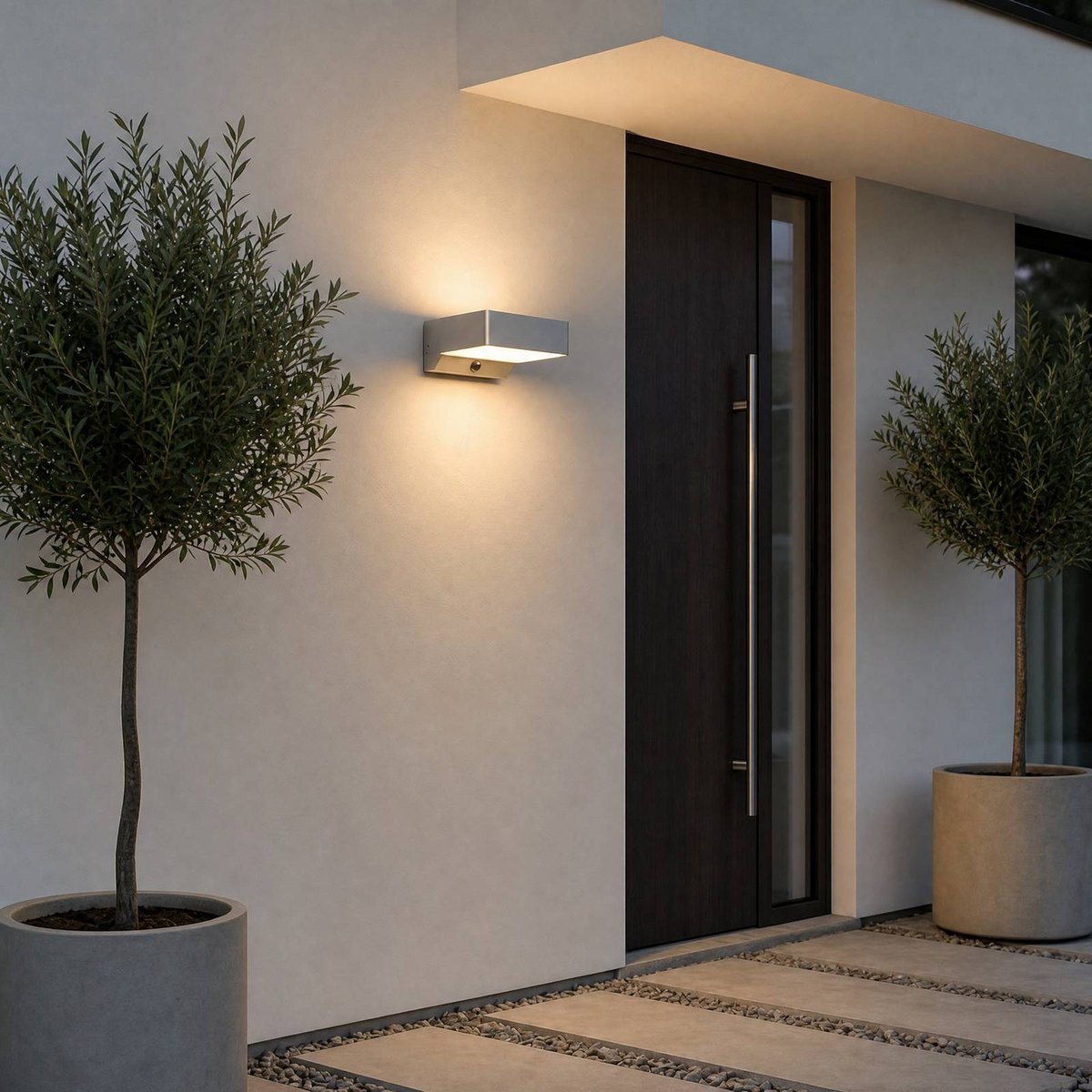 Applique extérieure en aluminiumLED, Fando anthracite, blanc, LINDBY