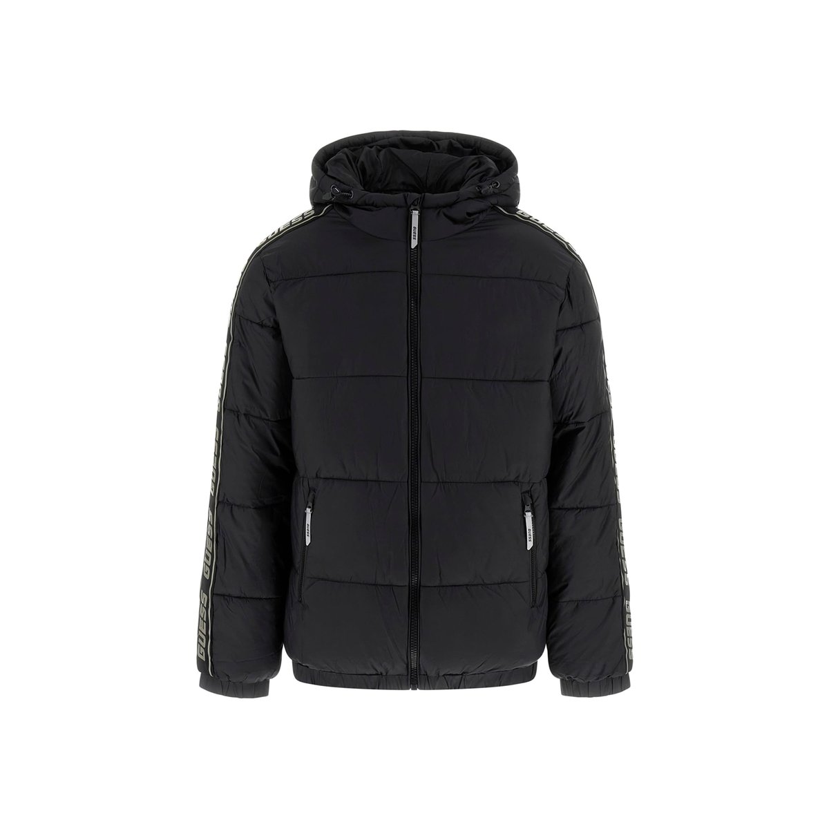 Doudoune À Capuche noir, GUESS