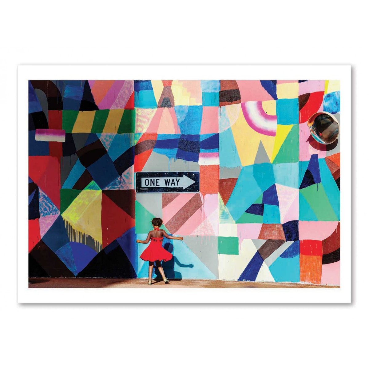 Affiche d’art et cadre noir 30 x 40 cm - One way - Gloria Salgado Gispert affiche d'art, WALL EDITIONS