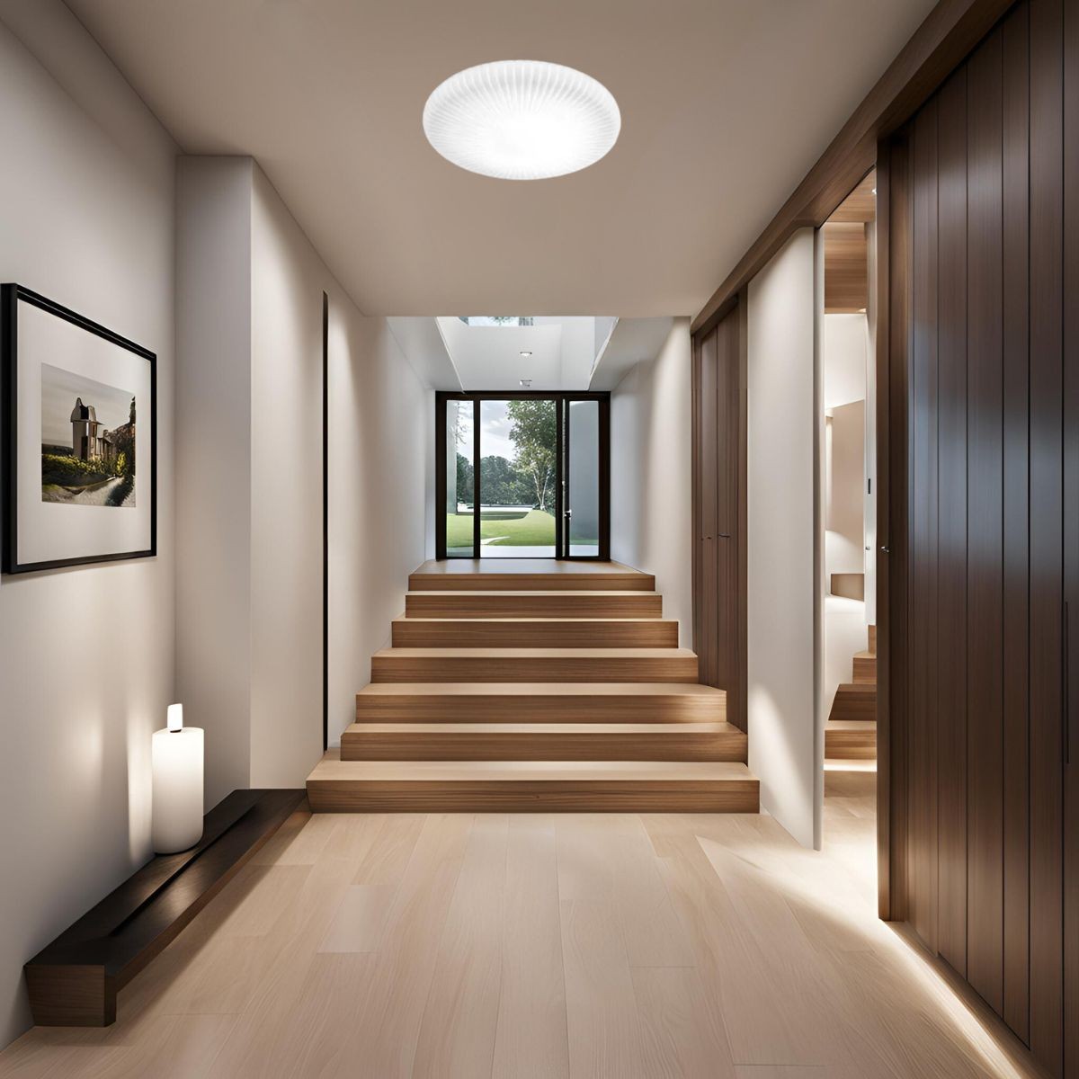 Plafonnier    ATRIUM blanc, IDEAL LUX