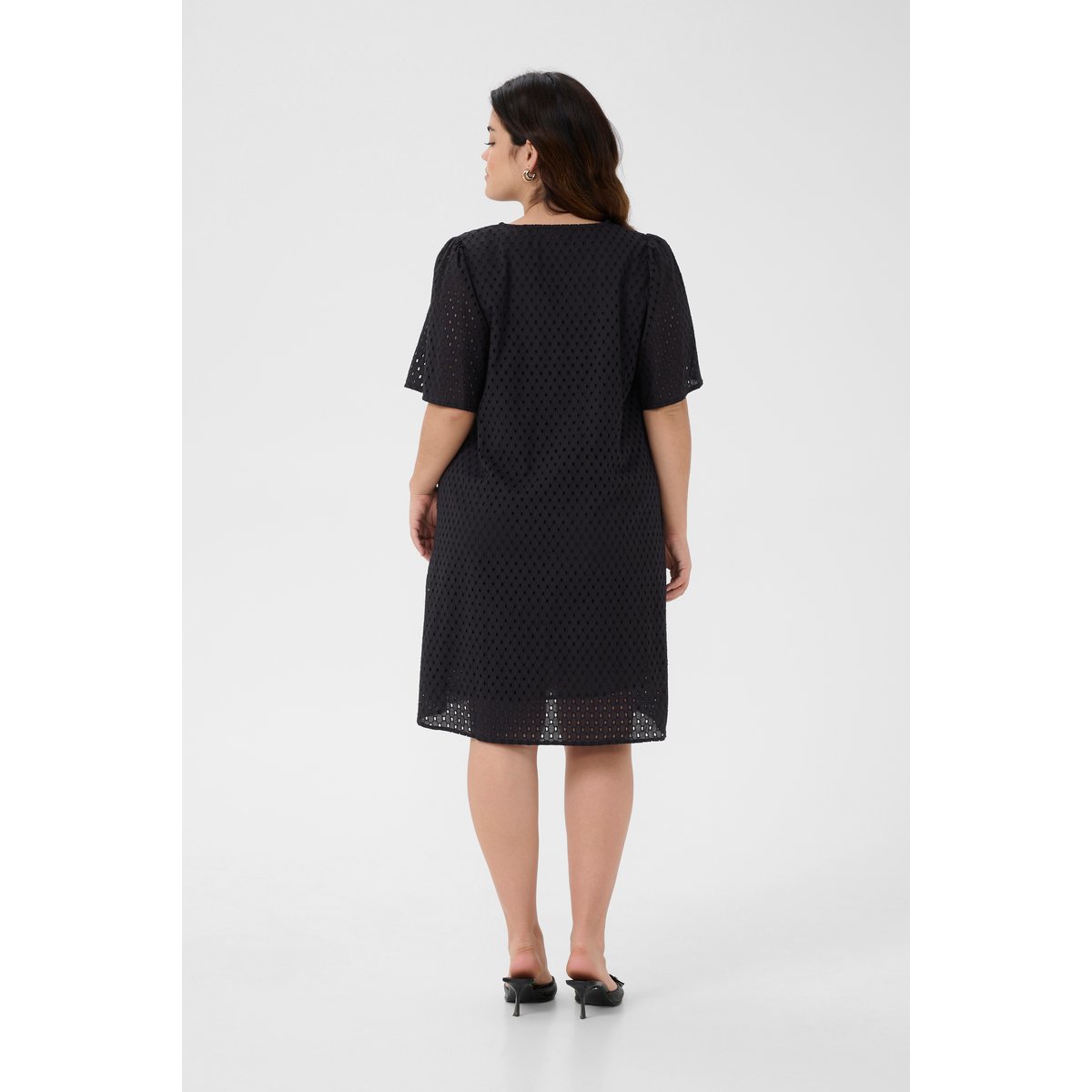 Dress noir black deep, KAFFE CURVE