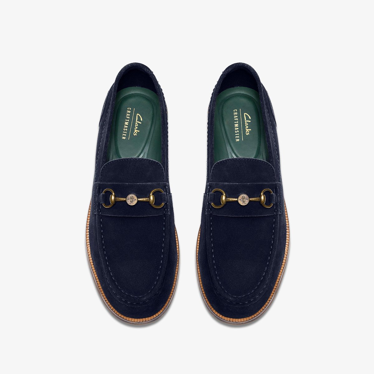 Mocassins Suède CRAFT JAMES LT bleu marine, CLARKS