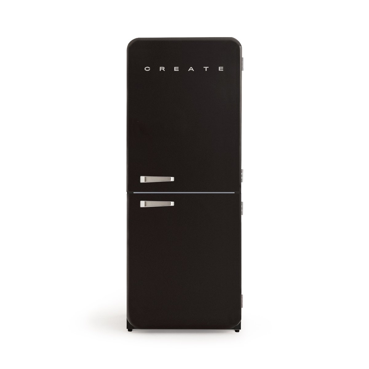 Réfrigérateur style rétro FRIDGE RETRO COMBI 401L noir/argent, CREATE