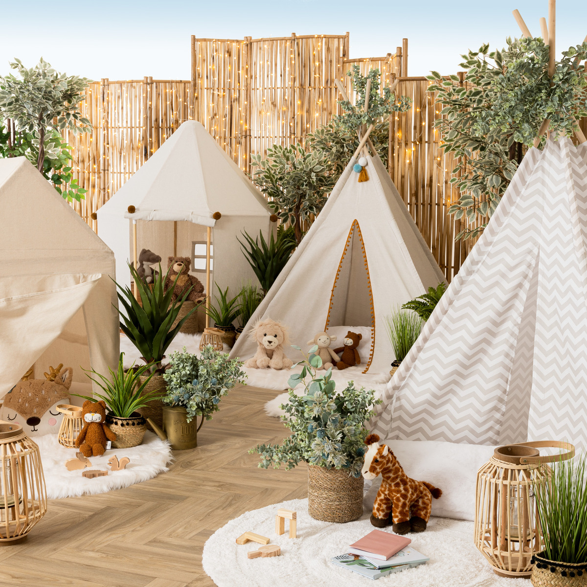 Cabane enfant SAFARI beige, ATMOSPHERA FOR KIDS