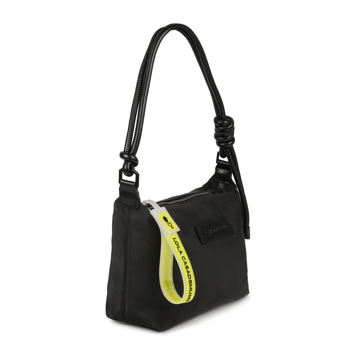 Sac avec bandoulière amovible à fermeture éclair. noir, LOLA CASADEMUNT