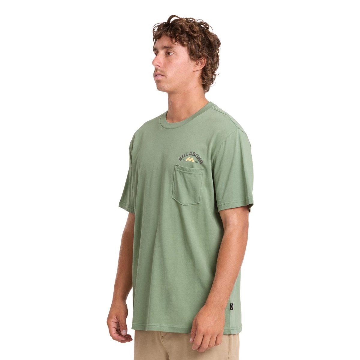 T shirt manches courtes FOUNDRY PREMIUM gris hedge green, BILLABONG