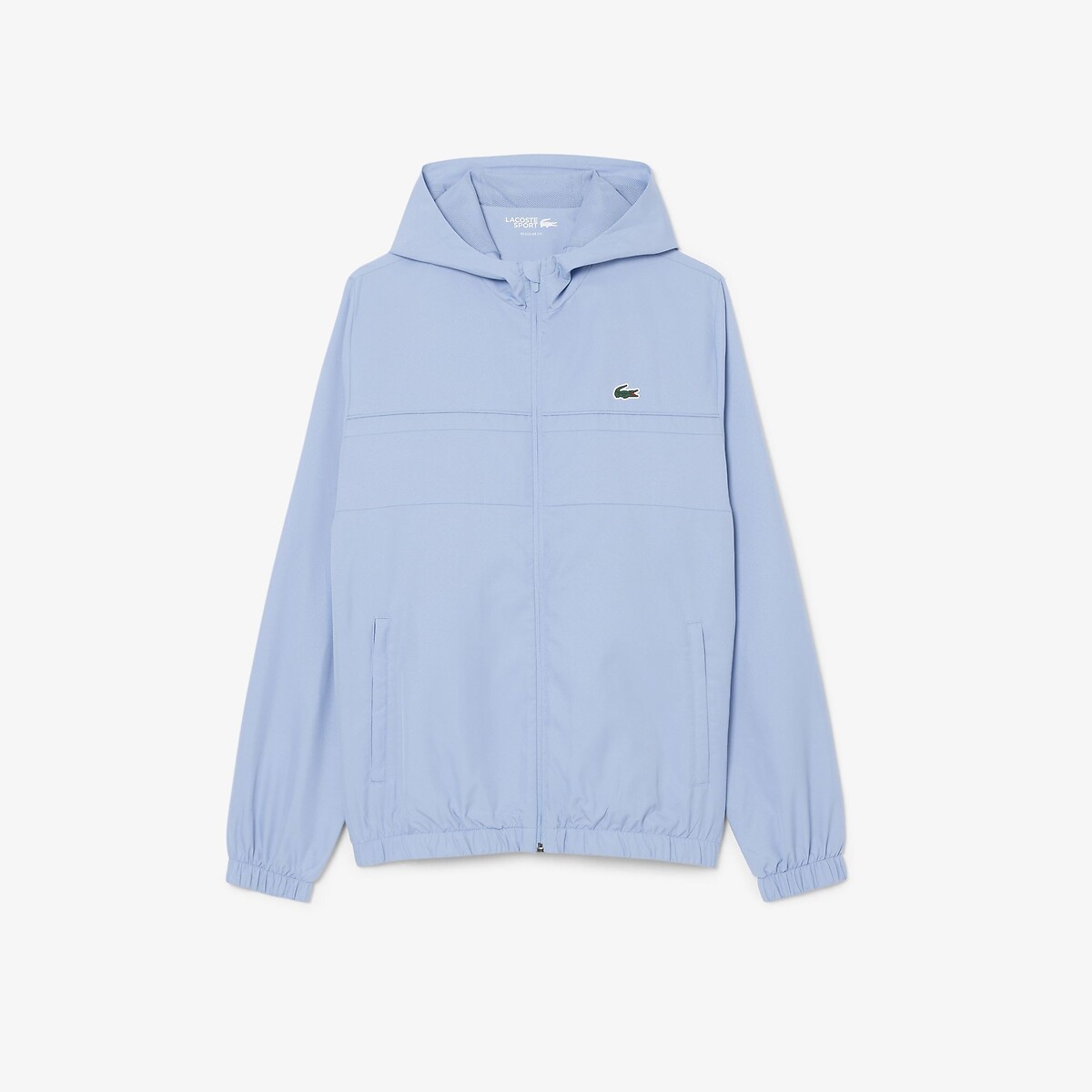 Giacca della tuta sportiva idrorepellente azzurro, LACOSTE