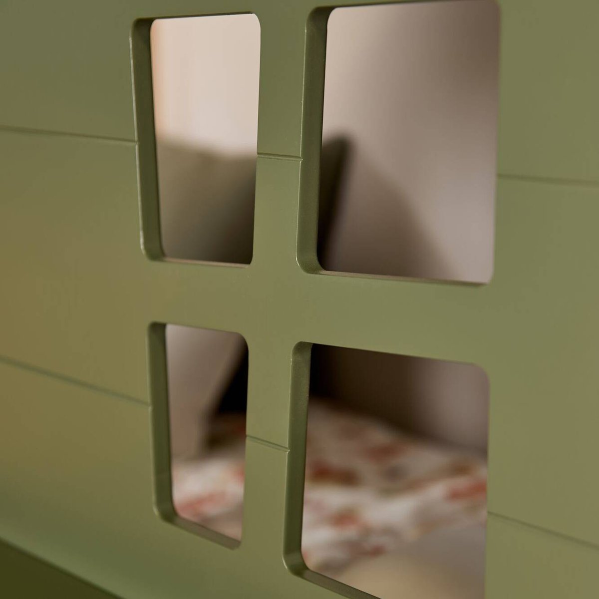Lit cabane en bois Sylven vert, CAMIF