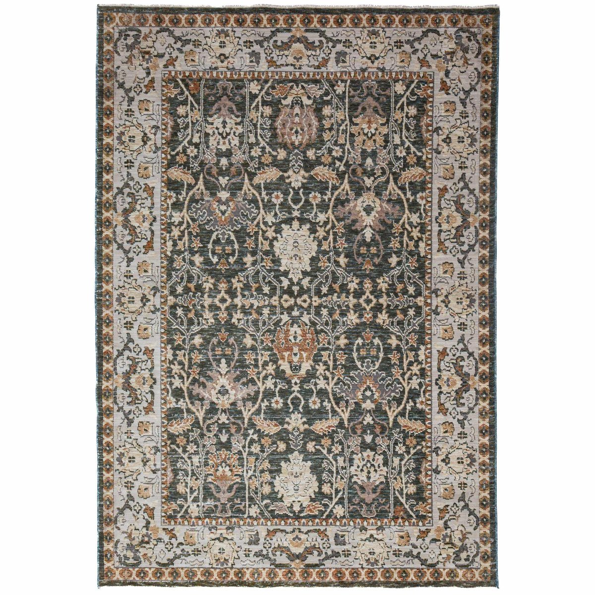 Tapis vintage AMELINA vert, FLAIR RUGS