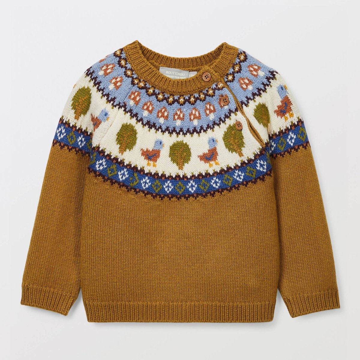 Pull jacquard imprimé para, BOUT'CHOU
