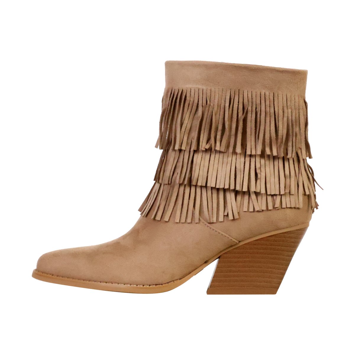 Bottines à Zip beige, ENZA NUCCI
