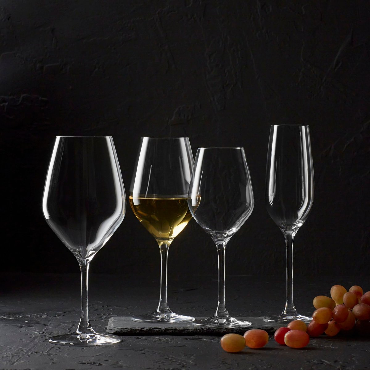 Lot de 6 verres à pieds 48cl, ZENITH transparent, OGO LIVING