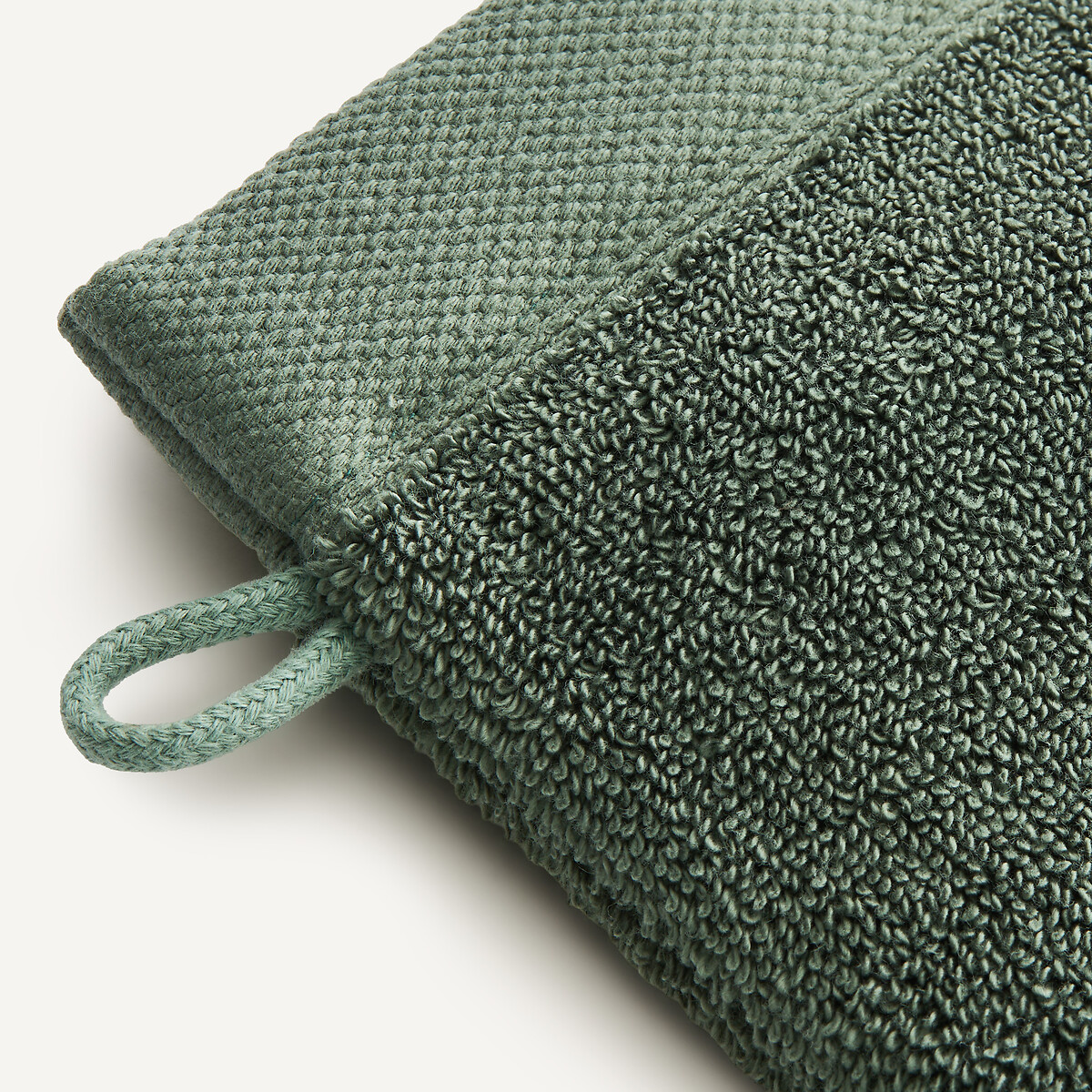 Lot de 2 gants de toilette 700 g/m², LEON vert cyprès, AM.PM