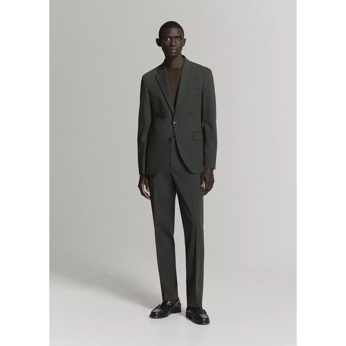 Pantalon costume Milán slim-fit kaki, MANGO MAN
